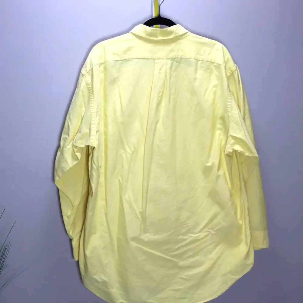 Ralph Lauren Yarmouth Yellow Oxford Button-Down‎ Shirt 17-34